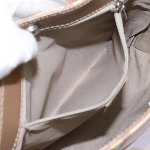 BURBERRY Nova Check Hand Bag PVC Pink Auth 114504 - Picture 13 of 16